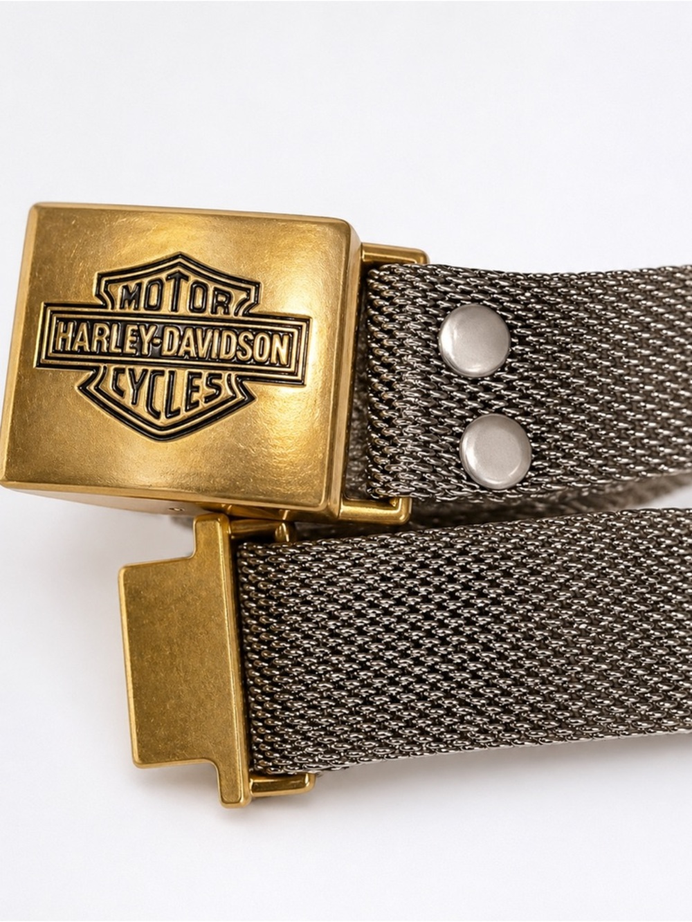 Vintage chainmail Harley Davidson silver gold mesh studio 54 belt